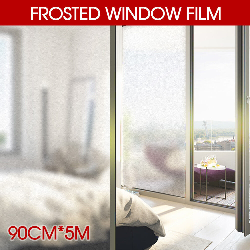 Sand Blast Clear Privacy Frosted Frosting Removable Window Glass Film 3m/5M