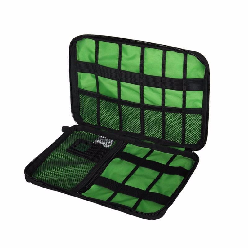 Electronic Accessories Storage Organizer Bag Case USB Cable Drive Card Travel
