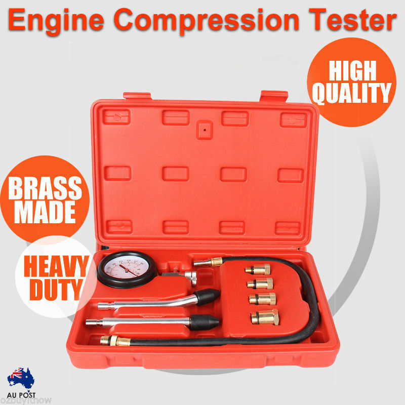 PETROL ENGINE COMPRESSION TEST TESTER KIT SET FOR AUTOMOTIVE CAR TOOL ...