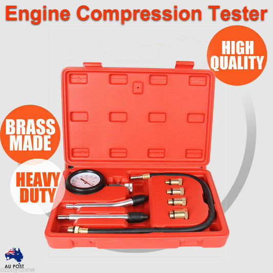 PETROL ENGINE COMPRESSION TEST TESTER KIT SET FOR AUTOMOTIVE CAR TOOL