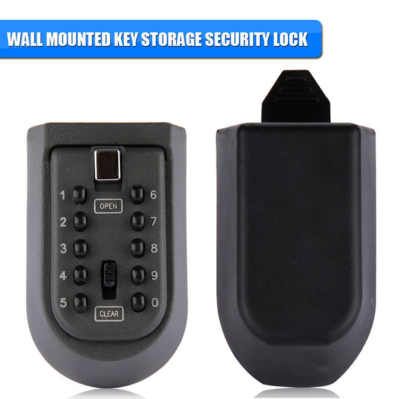 Combination Lock Key Safe Storage Box Padlock Security Home Outdoor