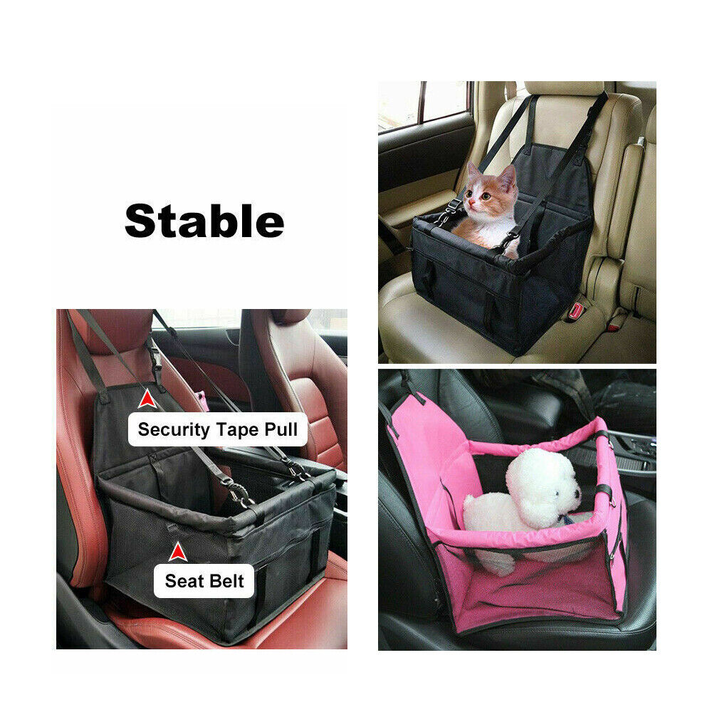 New Travel Cat Dog Pet Car Booster Seat Puppy Carrier Safety Protector Basket AU