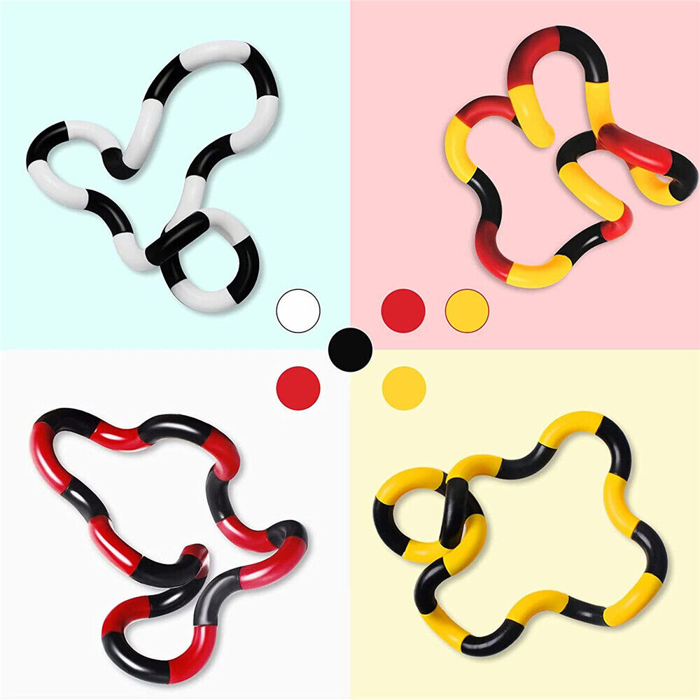 Tangle Twister Ring Finger Fidget Toy String Twist Sensory Anxiety Str ...