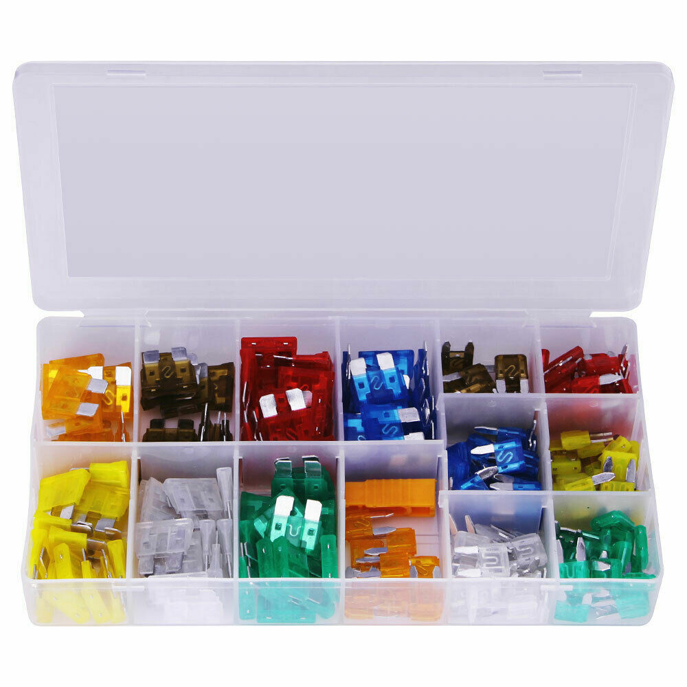 Assorted Mini Fuse Blade Fuses Set Auto Car Truck Assortment Kits ATM APM 220pcs