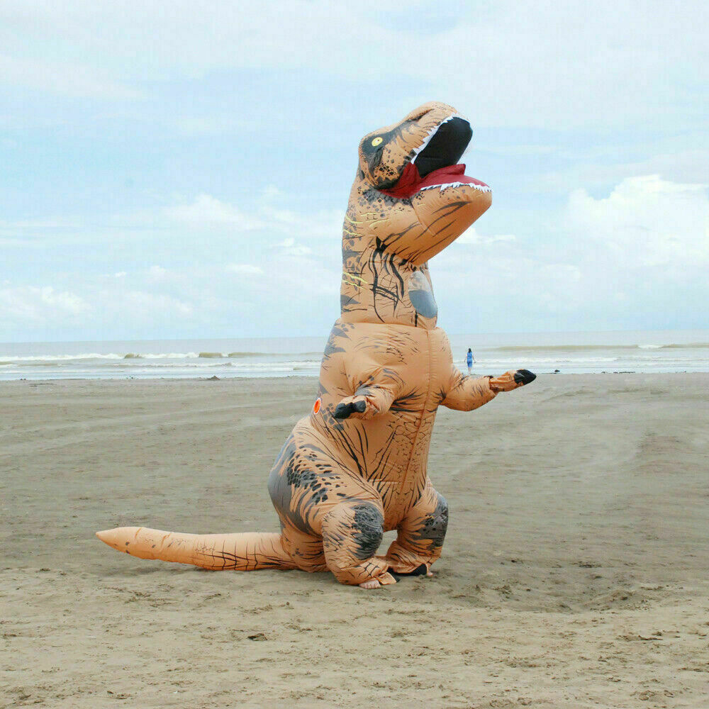 T-Rex Blow Inflatable Dinosaur Costume Adult Jurassic World Park Trex AU STOCK