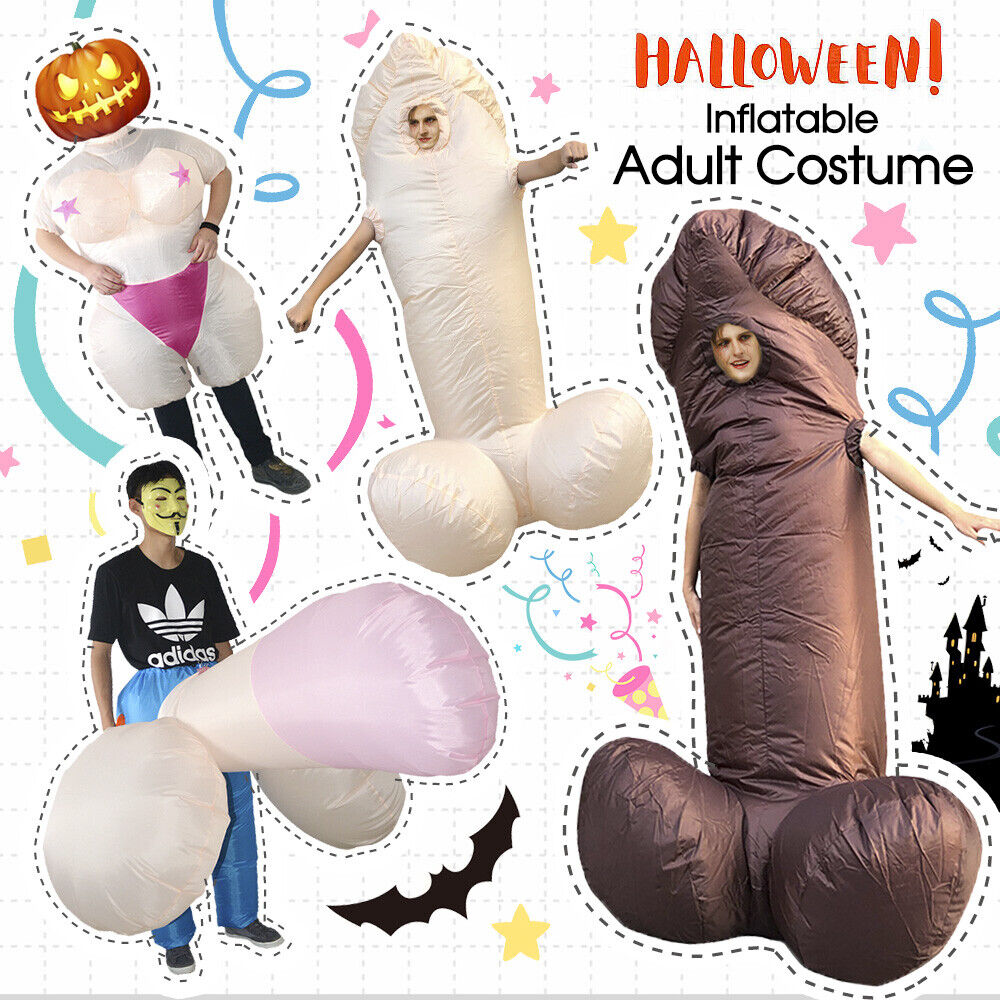 Inflatable Adult Costume Suit Fan Halloween Costume Party Funny Fancy Dress Part