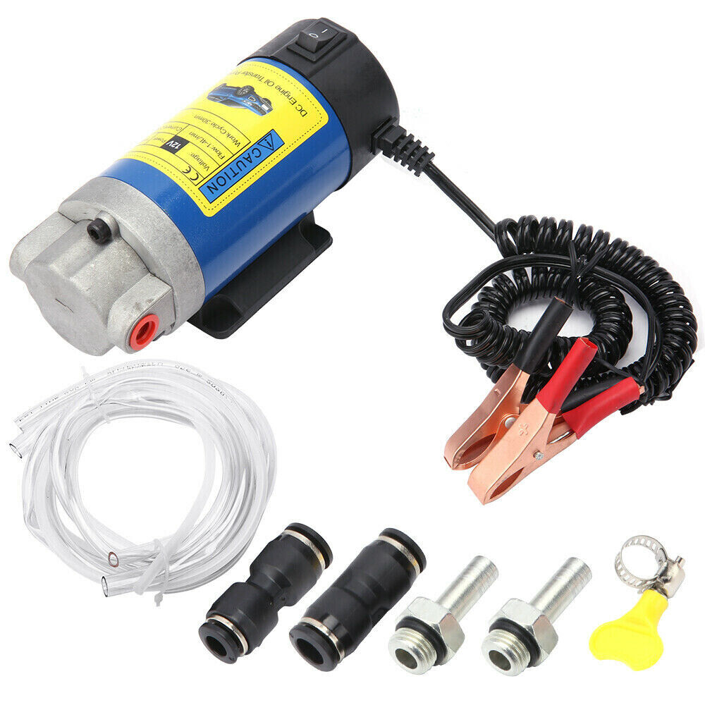 12V Portable Electric Oil Transfer Extractor Fluid Suction Pump Diesel Siphon