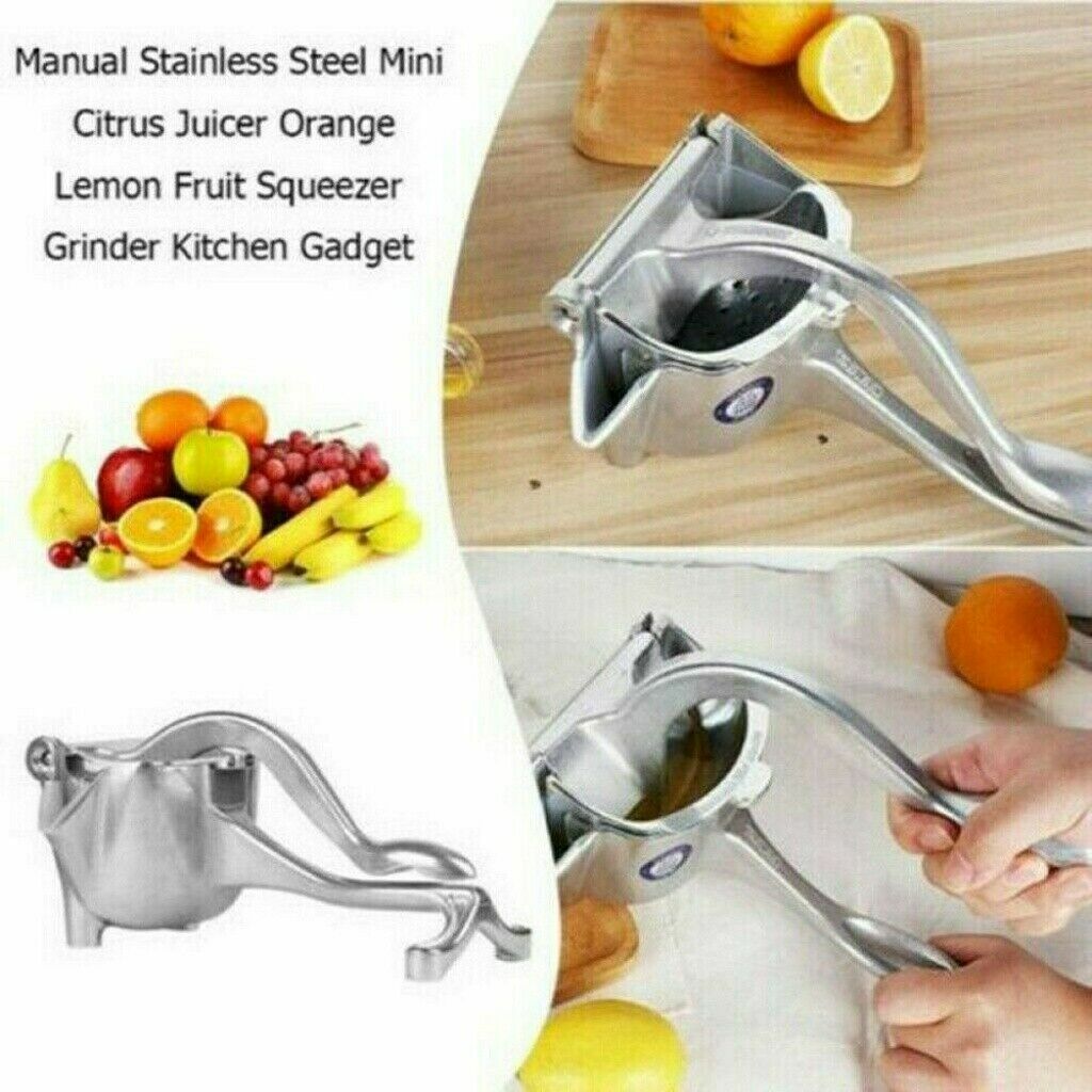 Manual Juicer Aluminum Alloy Hand Juice Press Squeezer Fruit Juicer Extractor