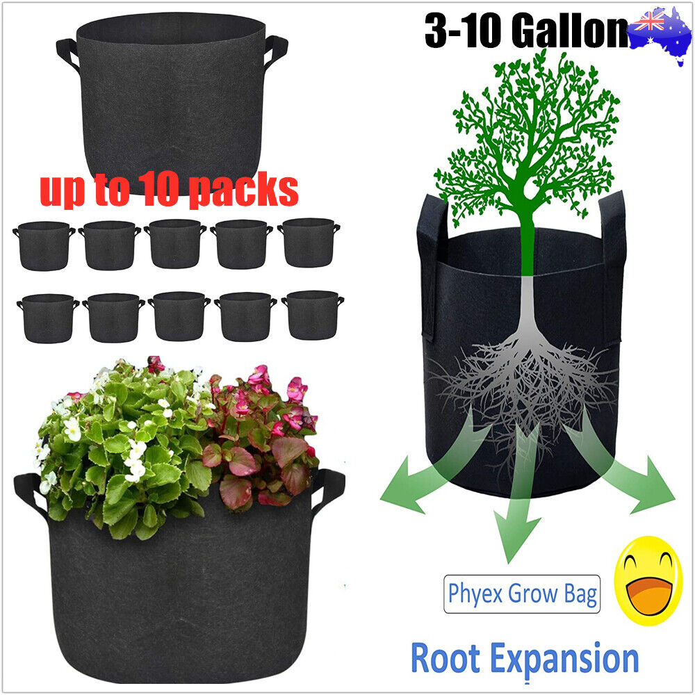 Potato Grow Fabric Planter Container Bag Pouch Root Plant Growing Pot Basket AU