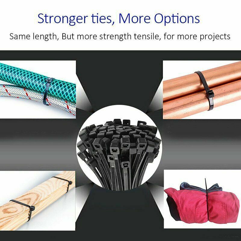 Cable Ties Zip Ties Nylon UV Stabilised Bulk Black Cable Tie