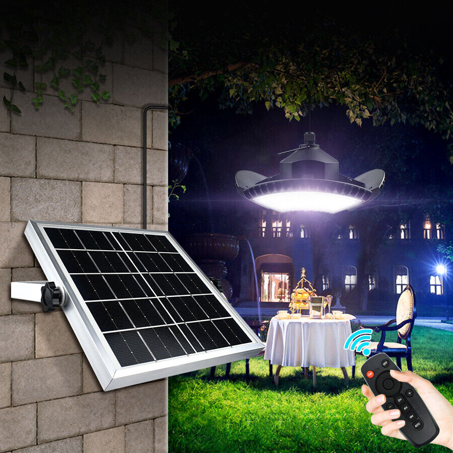 136 LED Solar Light Indoor Outdoor Hanging Pendant Garden Yard Tent Shed Lamp AU