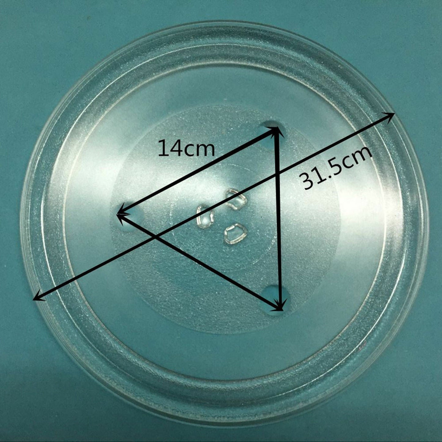 Microwave Oven Platter Turntable Glass Tray Glass Dia Plate 24.5/27/31.5cm AU