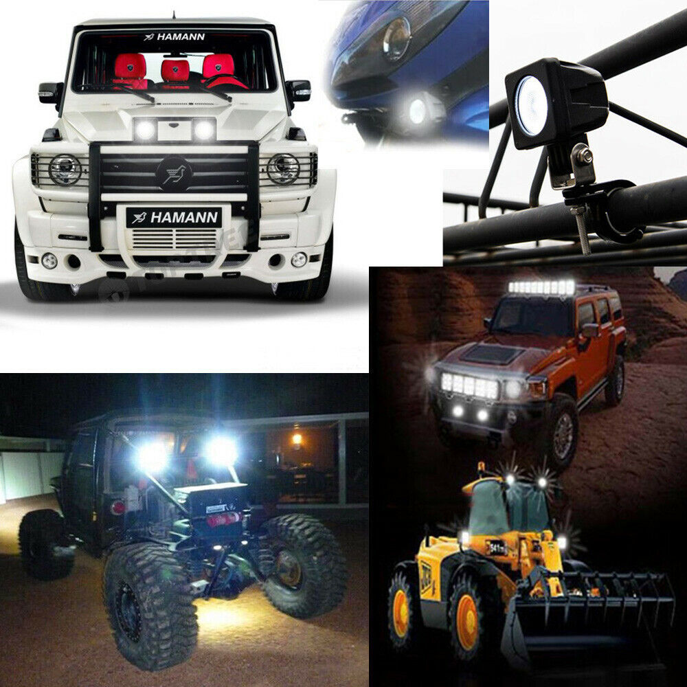 1x 10W CREE LED WORK LIGHT BAR DRIVING OFFROAD FLOOD LAMP 4WD REVERSE TRUCK FORD