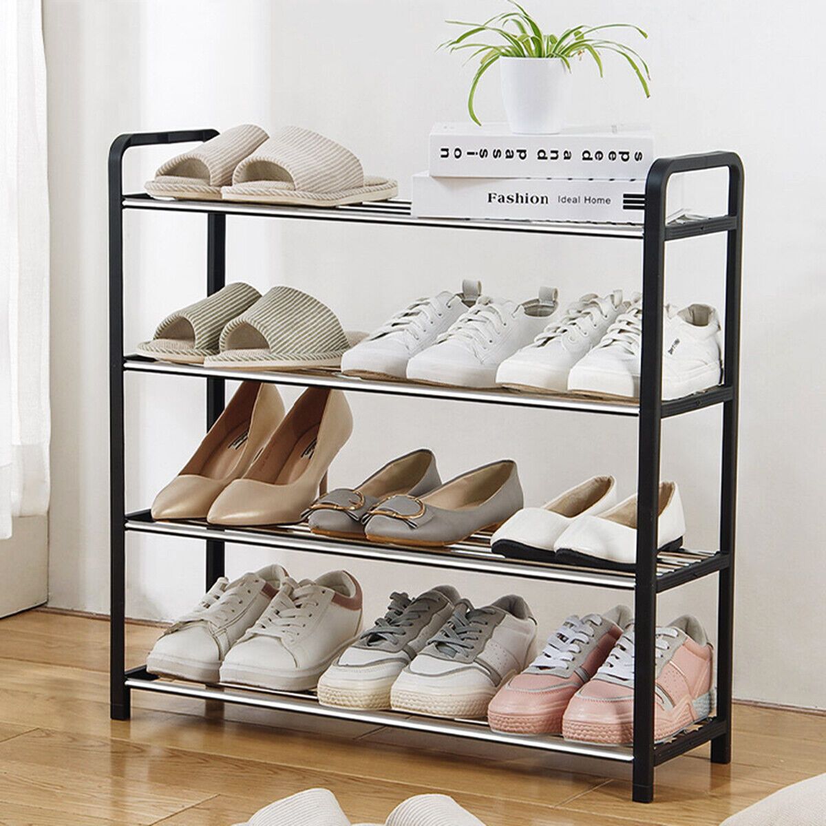 Shoe Rack Storage Organizer Shelf Stand Shelves 3/4/5 Tiers Layers Shoe Storage