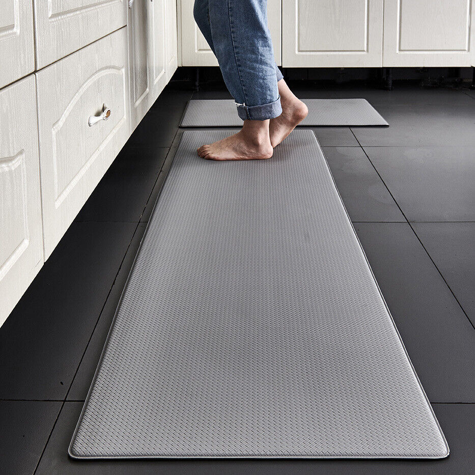 Non-Slip Waterproof Kitchen Door Mat Home Floor Rug Carpet Anti-Oil Easy Clean