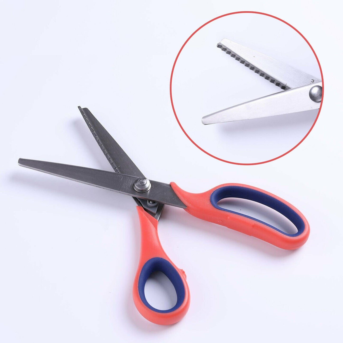 Fabric Steel Dressmaking Pinking Shears Craft Zig Zag Sharp Cut Scissors Tailor