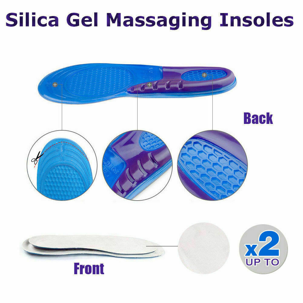 Massaging Gel Shoe Insoles Arch Supports For Men Women FlatFoot High Quality