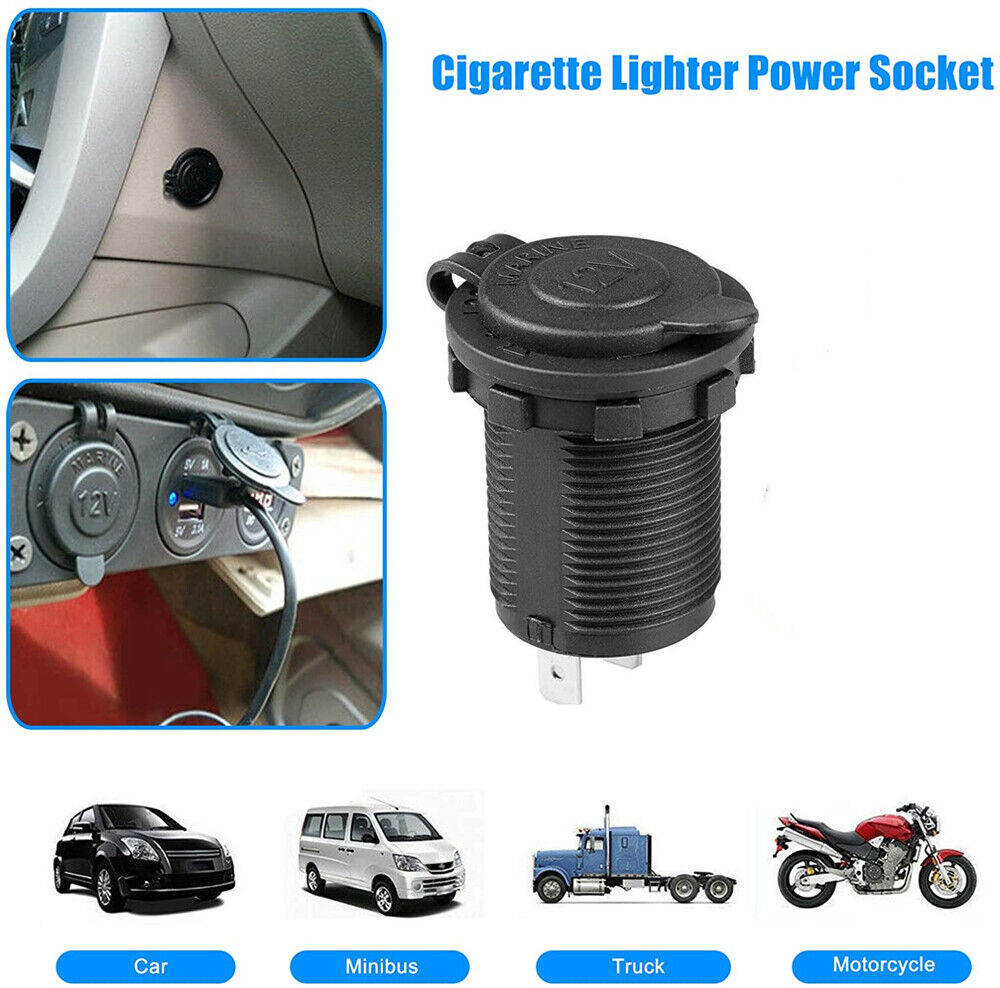 12-24V Cigarette Lighter Power Socket Plug 4x4 Caravan Camping Car Truck Outlet