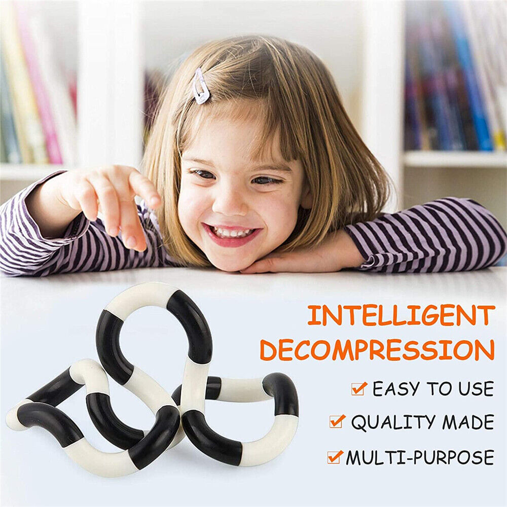 Tangle Twister Ring Finger Fidget Toy String Twist Sensory Anxiety Str ...