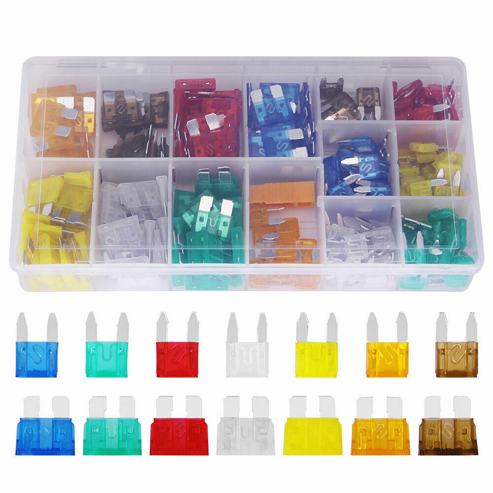 Assorted Mini Fuse Blade Fuses Set Auto Car Truck Assortment Kits ATM APM 220pcs