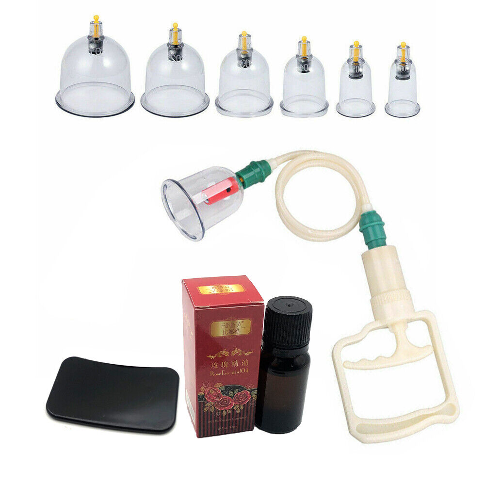 32 Cups Set Vacuum Massage Cupping Kit Acupuncture Suction Massager Pain Relief