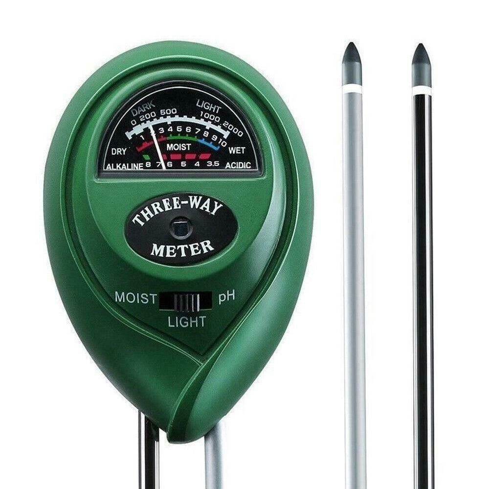 3 in 1 Soil PH Tester Water Moisture Test Meter Kit For Garden Plant Testing