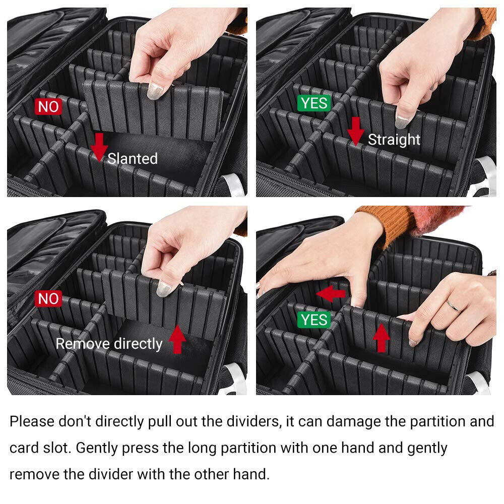 Professional Makeup Bag Portable Cosmetic Brush Organize Case Storage Box Travel