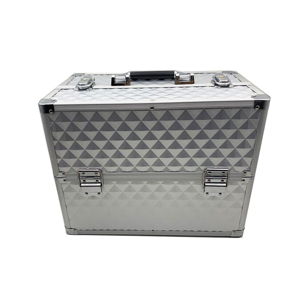 Portable Cosmetic Beauty Makeup Case Carry Bag Organiser Box Diamond AU Stock