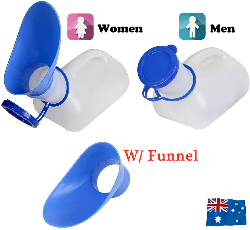 1L Unisex Urine Portable Bottle Camping Outdoor Journey Travel Urinal Toilet AU