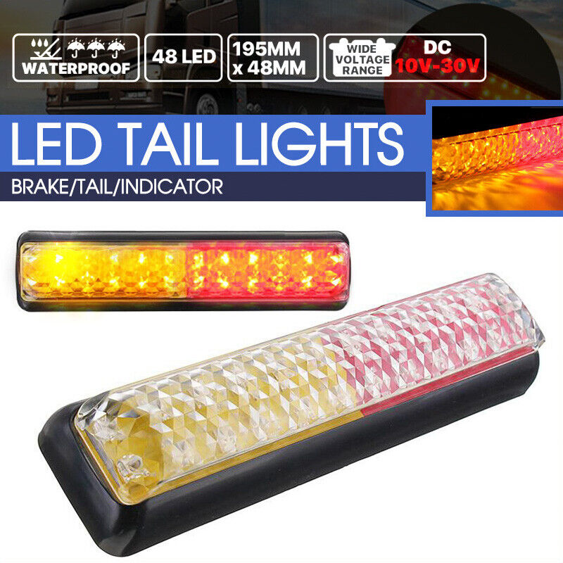 2X Trailer lights LED tail lights Truck Ute Caravan Indicator 12V 24V Lamp Stop