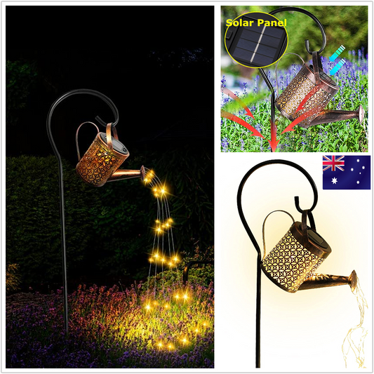Solar LED Garden String Light Outdoor Path Decor Lights Lawn Lantern Lamp Stand
