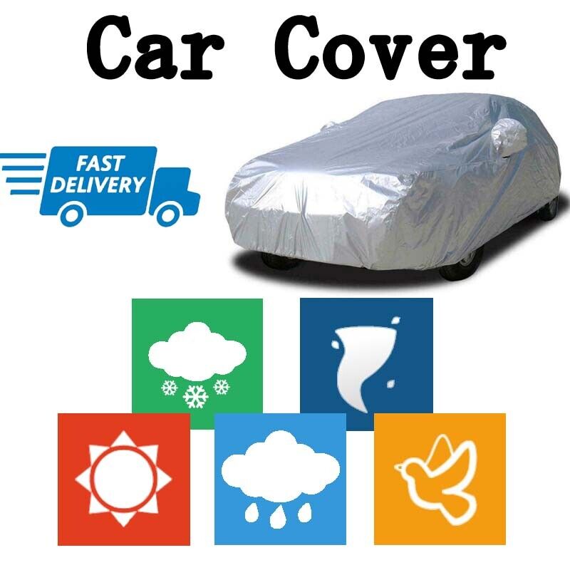 Weather Proof Car Cover Universal Size Waterproof Rain/UV/Dust Resistant AU