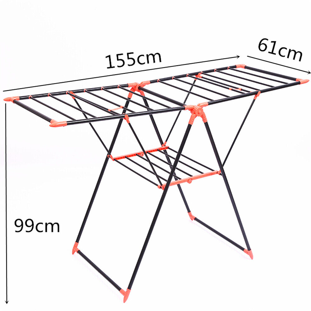 Folding Clothes Airer Laundry Dryer Gullwing Drying Shoes Rack Indoor Outdoor AU