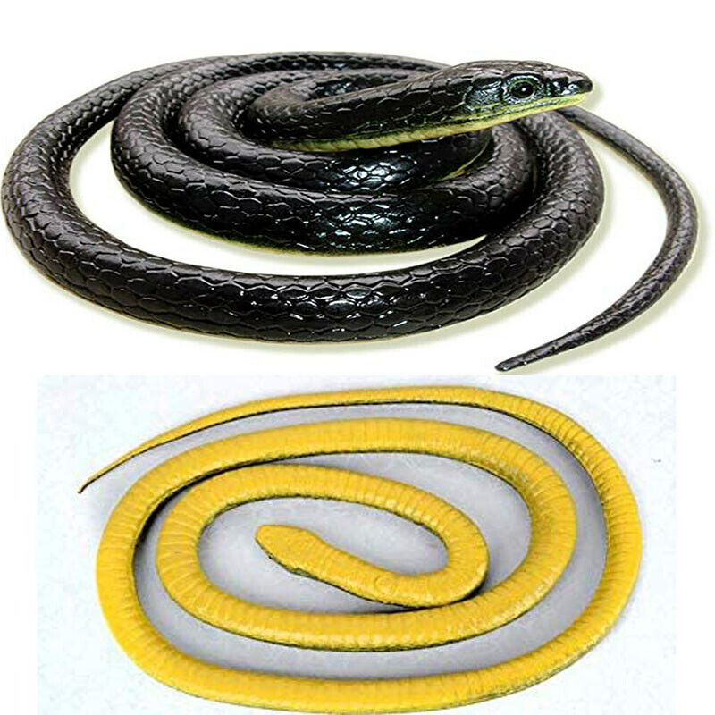1.3M Rubber Snakes Realistic Trick Simulation Whimsy Fake Garden Pretend Toy AU