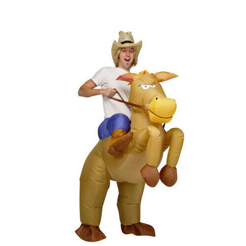 Inflatable Horse Cowboy Suit Halloween Fun & Fancy Dress Costume