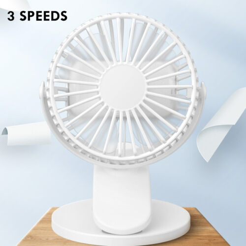 Desk Laptop Desktop Fan USB Rechargeable Portable Mini Cooling Quiet Table Fan