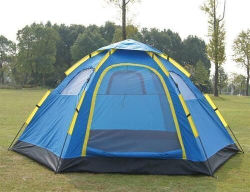 6 Person Instant Tent Pop-Up Camping Tent Set Hiking Fishing Up in Second Carry