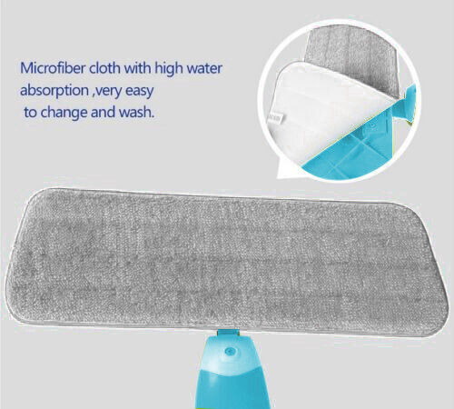 Spray Mop Microfiber Flat Mop Cleaner Household Floor Sweeper Broom Bath Kitchen