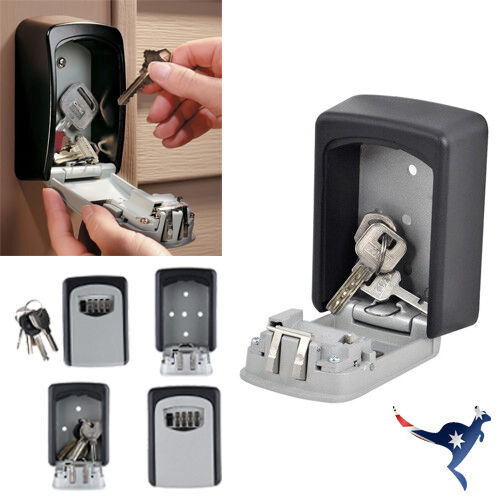 Combination Lock Key Safe Storage Box Padlock Security Home Outdoor