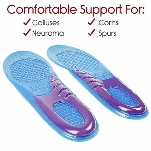 Massaging Gel Shoe Insoles Arch Supports For Men Women FlatFoot High Quality