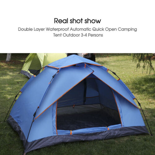 Waterproof Automatic Quick Open Camping Outdoor Tent UV Protection 3-4 Persons