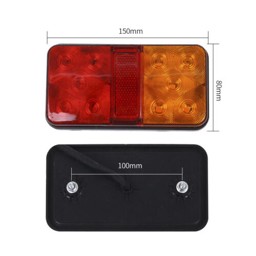 2x LED TRAILER LIGHTS TAIL LAMP STOP INDICATOR 12V VOLT 4WD 4X4 CAMPER UTE