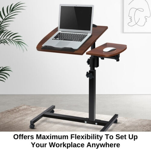 Laptop Desk Portable Mobile Computer Table Stand Adjustable Bed Study AU