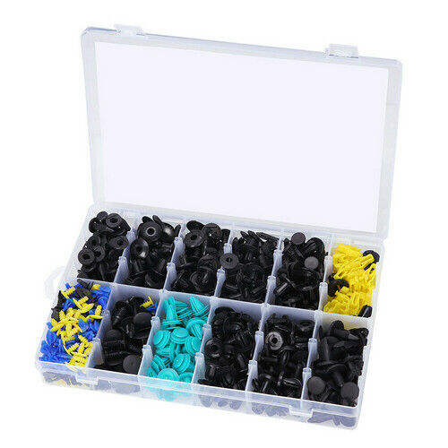 640PCS Bumper Rivets Screw. CarBody Trim Clips Retainer Panel Push Fastener Kit