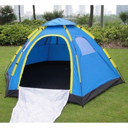 6 Person Instant Tent Pop-Up Camping Tent Set Hiking Fishing Up in Second Carry