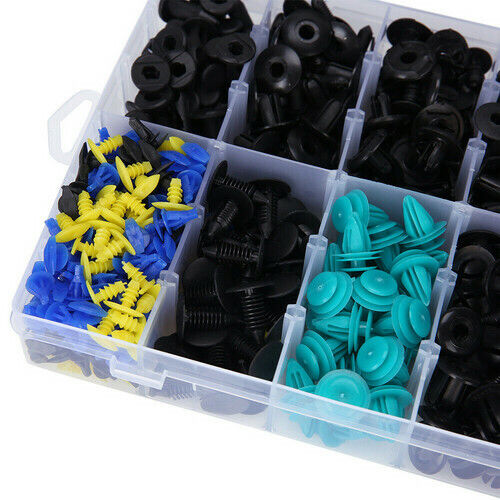 640PCS Bumper Rivets Screw. CarBody Trim Clips Retainer Panel Push Fastener Kit