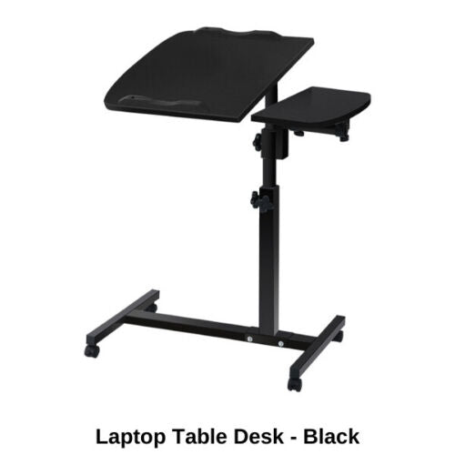 Laptop Desk Portable Mobile Computer Table Stand Adjustable Bed Study AU