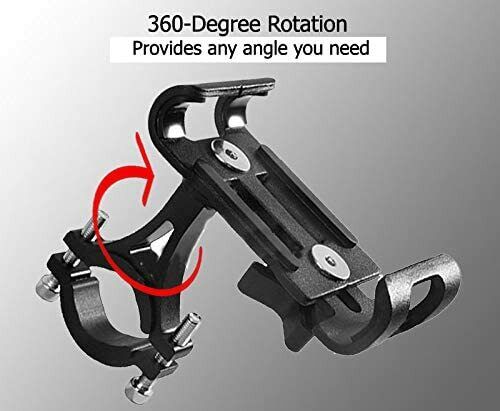 360¡ã Aluminum Motorcycle Bike Bicycle Holder Handlebar Cell Phone GPS MTB Mount