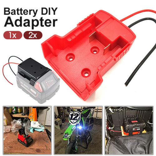 DIY For Milwaukee M18 XC 18V DIY Project Battery Adapter/BASE Power 2 Wirings