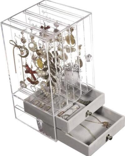 Acrylic Jewelry Earring Necklace Holder Display Stand Ring Organizer Showcase AU